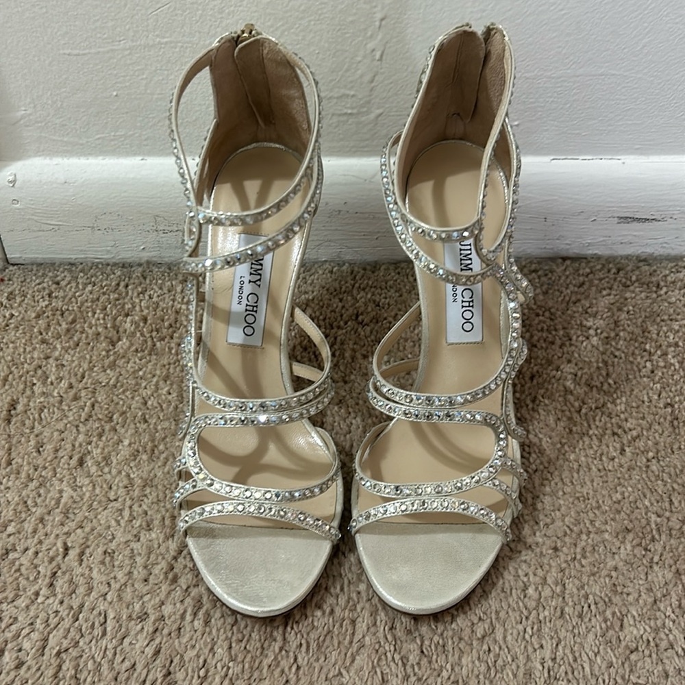 Jimmy Choo Rhinestone Sazerac Shoe 8 (38.5 EU) NEW!!